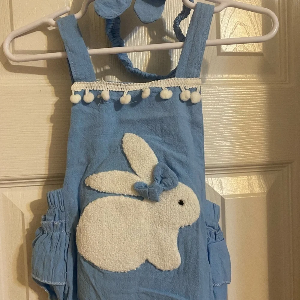 New Bunny Ruffle Butt Romper